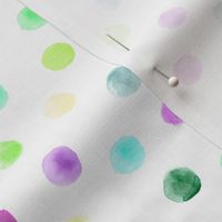 Rainbow watercolor confetti for modern home decor, bedding, nursery in minimal scandi style