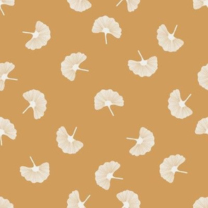 gingko leaf fabric - muted neutral fabric, trendy kids room fabric - sfx1144 oak leaf