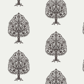 LARGE tree block print fabric - blockprint fabric, indian fabric, home decor - sfx1111