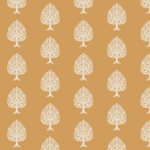 MEDIUM tree block print fabric - blockprint fabric, indian fabric, home decor - sfx1144 oak leaf