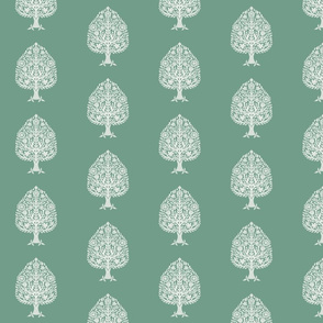 MEDIUM tree block print fabric - blockprint fabric, indian fabric, home decor - sfx5815 rainforest