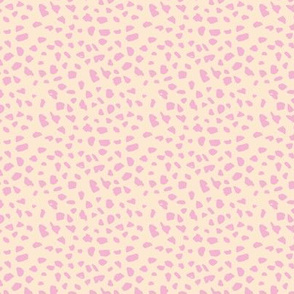 Animal print love brush boho spots and ink dots hand drawn modern cheetah dalmatian fur  pattern Scandinavian style soft apricot blush creme pink SMALL