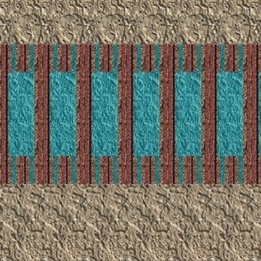 Turquoise Buckle Stripes