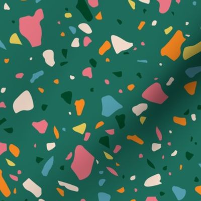 Large Terrazzo Confetti Green