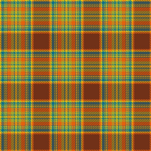 70s plaid brown