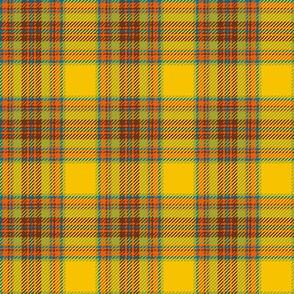 70s plaid yellow