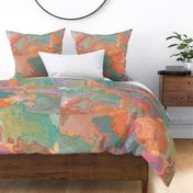 Marbled Sherbet 57" x  36" HUGE