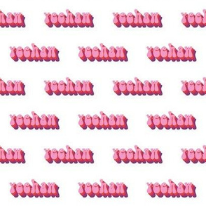 yeehaw fabric - country fabric, internet memes fabric, 70s fabric, retro fabric, retro text fabric - pink