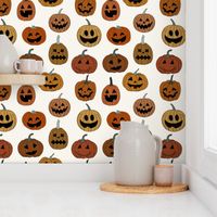 Small / Jack-O-Lantern Halloween Pumpkins Boho