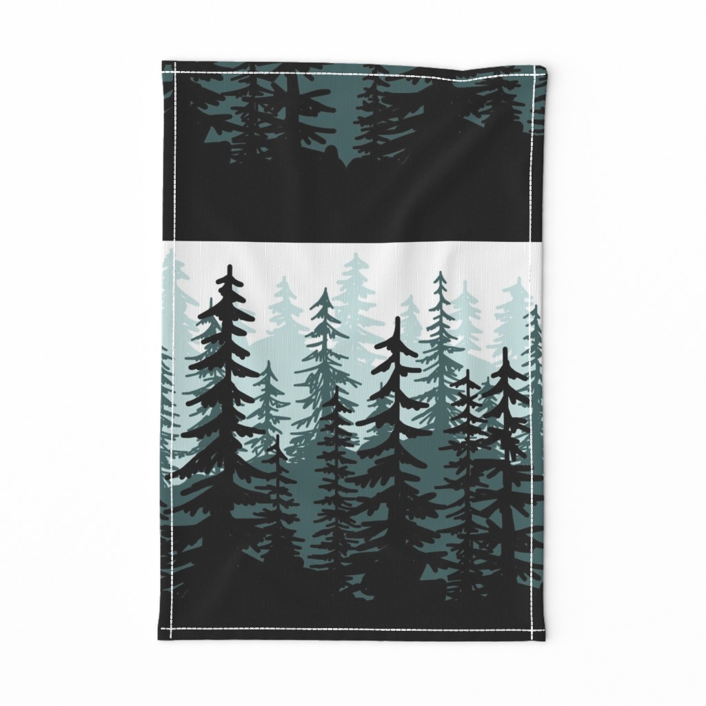 Minty Pines Pillow - 18 inch