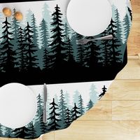 Minty Pines Pillow - 18 inch