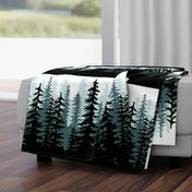 Minty Pines Pillow - 18 inch