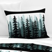 Minty Pines Pillow - 18 inch