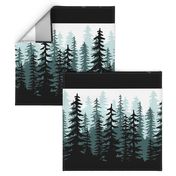 Minty Pines Pillow - 18 inch