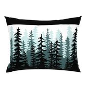 Minty Pines Pillow - 18 inch