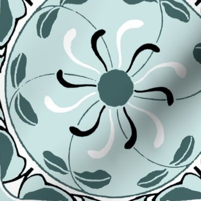 art nouveau wallflowers - pine mint