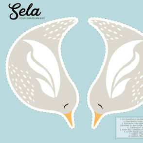 Sela Bird Cut and Sew Comfort Pillow