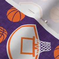 basketball hoops and balls - purple and orange - LAD20