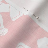 women's basketball players - girls basketball - pink - LAD20