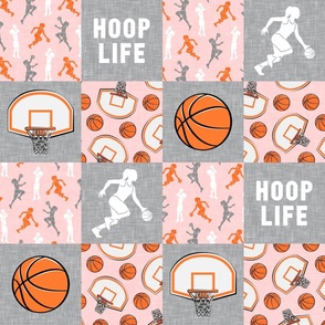 Girls Basketball Fabric, Wallpaper and Home Decor | Spoonflower