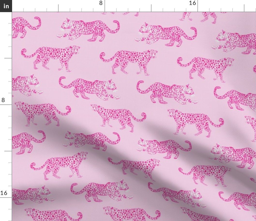 Leopard Parade Light Pink with Hot Pink