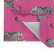 Leopard Parade Hot Pink with Black and white