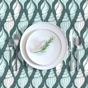 Beachcomber - Summer Nautical Pine Mint Large Scale 