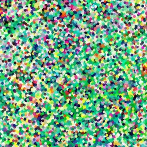 Micro Dots Green Static
