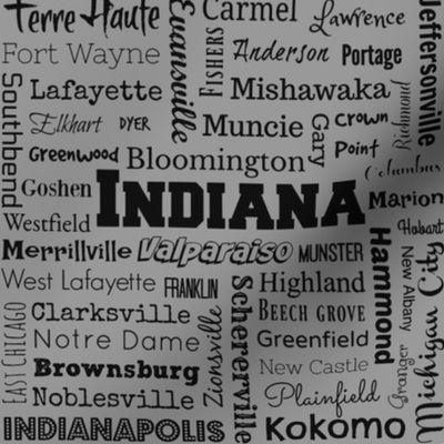 Indiana cities, std gray