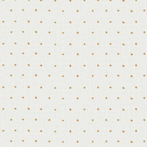 Linen pin dots_Golden mustard