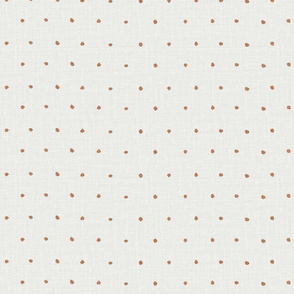 Linen pin dots_Sienna