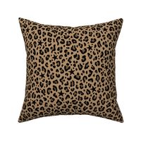 ★ STARS x LEOPARD ★ Iced Coffee Brown - Medium-Small Scale / Collection : Leopard Spots variations – Punk Rock Animal Prints 3