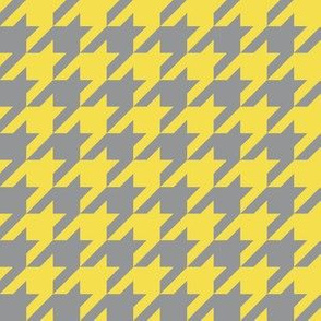 One Inch Ultimate Gray and Illuminating Yellow Houndstooth