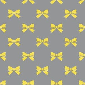 Illuminating Yellow Bows on Ultimate Gray