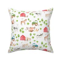 Farm Yard Animals - Cow, Sheep, Pig, & Horse