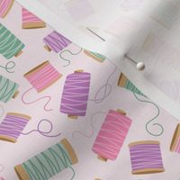 Ditsy cotton reel lilac
