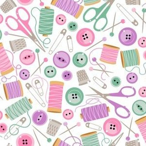 Needlework ditsy lilac