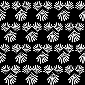 Fan Flare Fireworks! #1 White on Black, medium