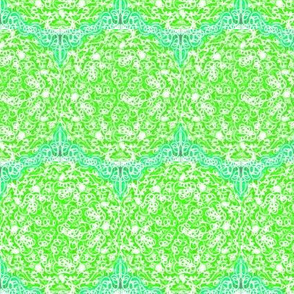 Squiggly Green Chevrons