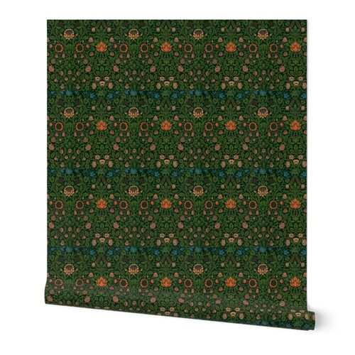 Violet and Columbine by William Morris Wallpaper | Spoonflower