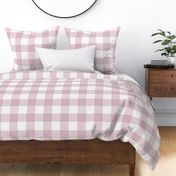 3" Mulberry Gingham (large): Light Mulberry Oversized Gingham Check 