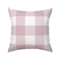 3" Mulberry Gingham (large): Light Mulberry Oversized Gingham Check 