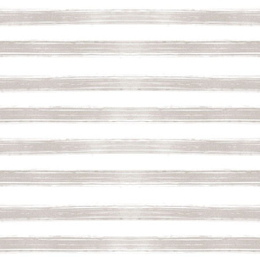 1” Watercolor Stripe - beige and white