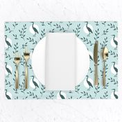 Heron with branches pattern - pine_mint design challenge