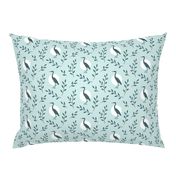 Heron with branches pattern - pine_mint design challenge