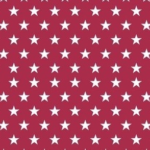 White Stars on Red Sm