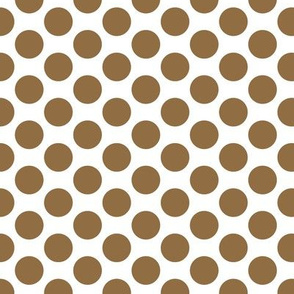 Pop Art Halftone Polka Dot in Brown and White