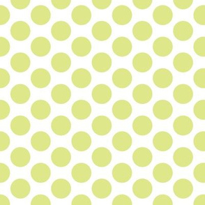 Pop Art Halftone Polka Dot in Citron Yellow