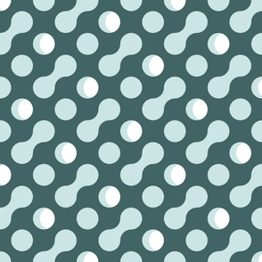 Mint Polka Pillow