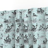 A Pirates Toile Blue - Small 